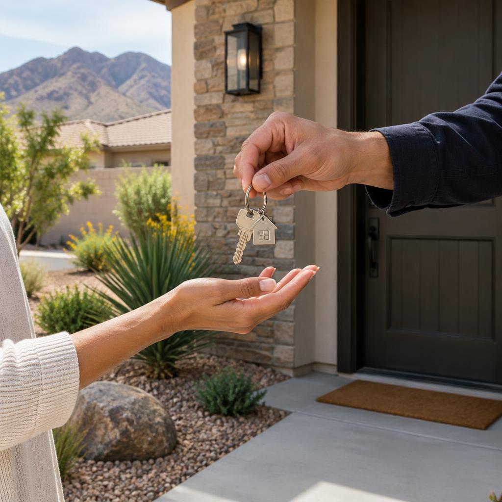 A simple property key handoff